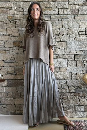  Songbird Bandeau Skirt Dress Mocha 